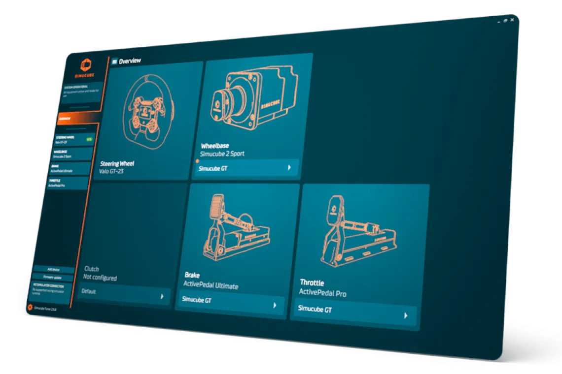 Simucube brengt nieuwe Tuner 2.5 software uit